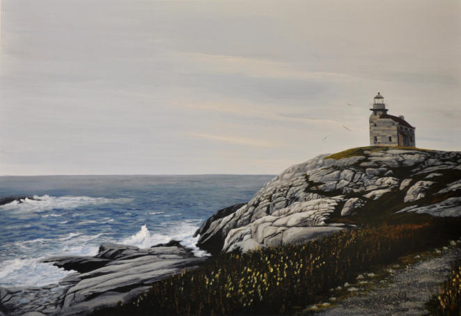 Rose Blanche Lighthouse:  $300 Canvas, $80 Large, $60 Small