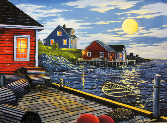 Moonrise Over the Bay:  $180