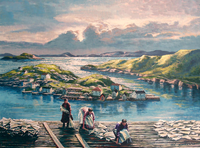 A View of Herring Neck:  Original Painting (30 x 40) SOLD