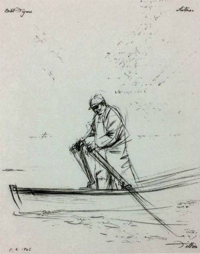 Boat Figure, Standing Rower  $80